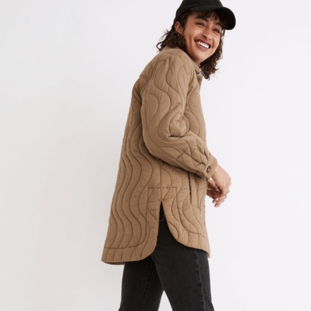 Madewell Quilted Belrose Shirt-Jacket Size S - Picture 3 of 13